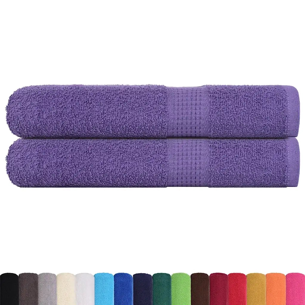 Asciugamani FROGN 2 pz Viola 100x200 cm 360 g/m² 136890