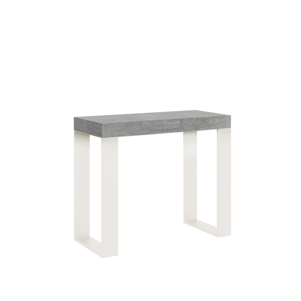 Consolle allungabile 90x40/300 cm Tekno Noce telaio Bianco