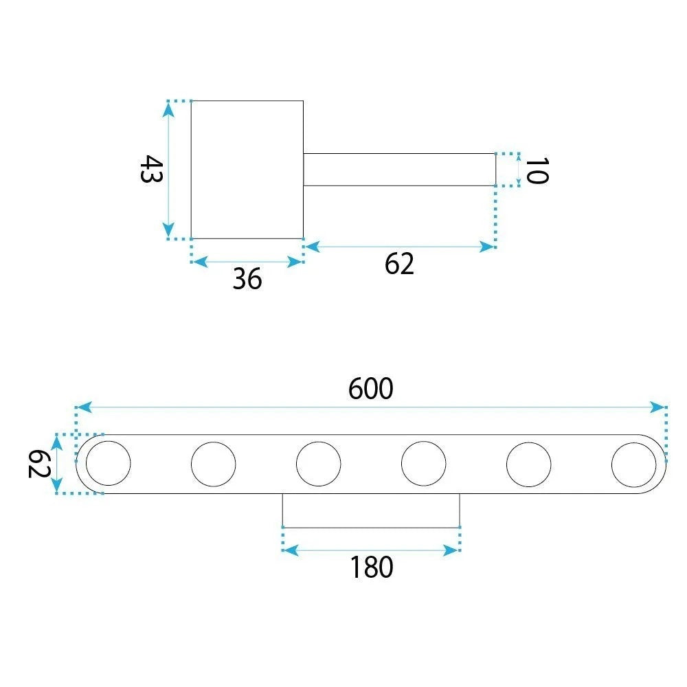 Applique Da Bagno Led Swe055-w Black