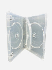 Etichetta per 3 dischi trasparente 22mm per CD/DVD/Blu-Ray