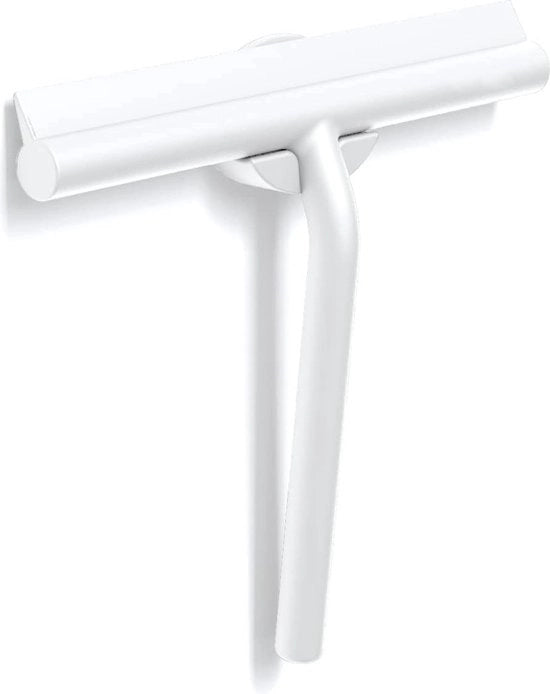 Trekker per doccia, accessori da bagno, design moderno in stile elegante (21 cm, bianco)