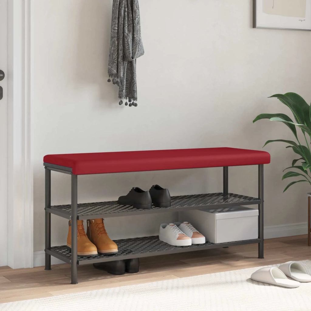 Cuscino per panchina Similpelle Rosso Vino Profondità 35 cm 42043345