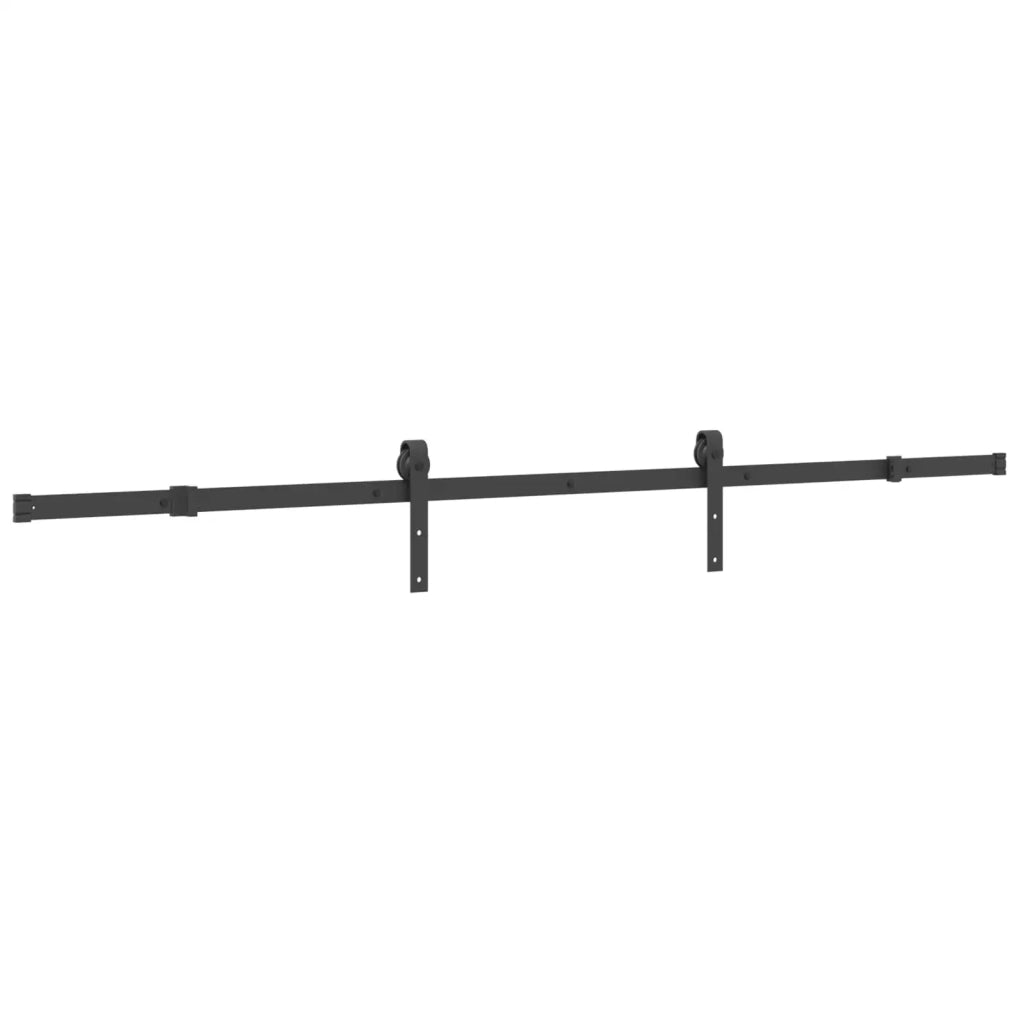Porta scorrevole NARVIK Naturale e Nero 100 x 210 cm (213,5 cm) 3445358