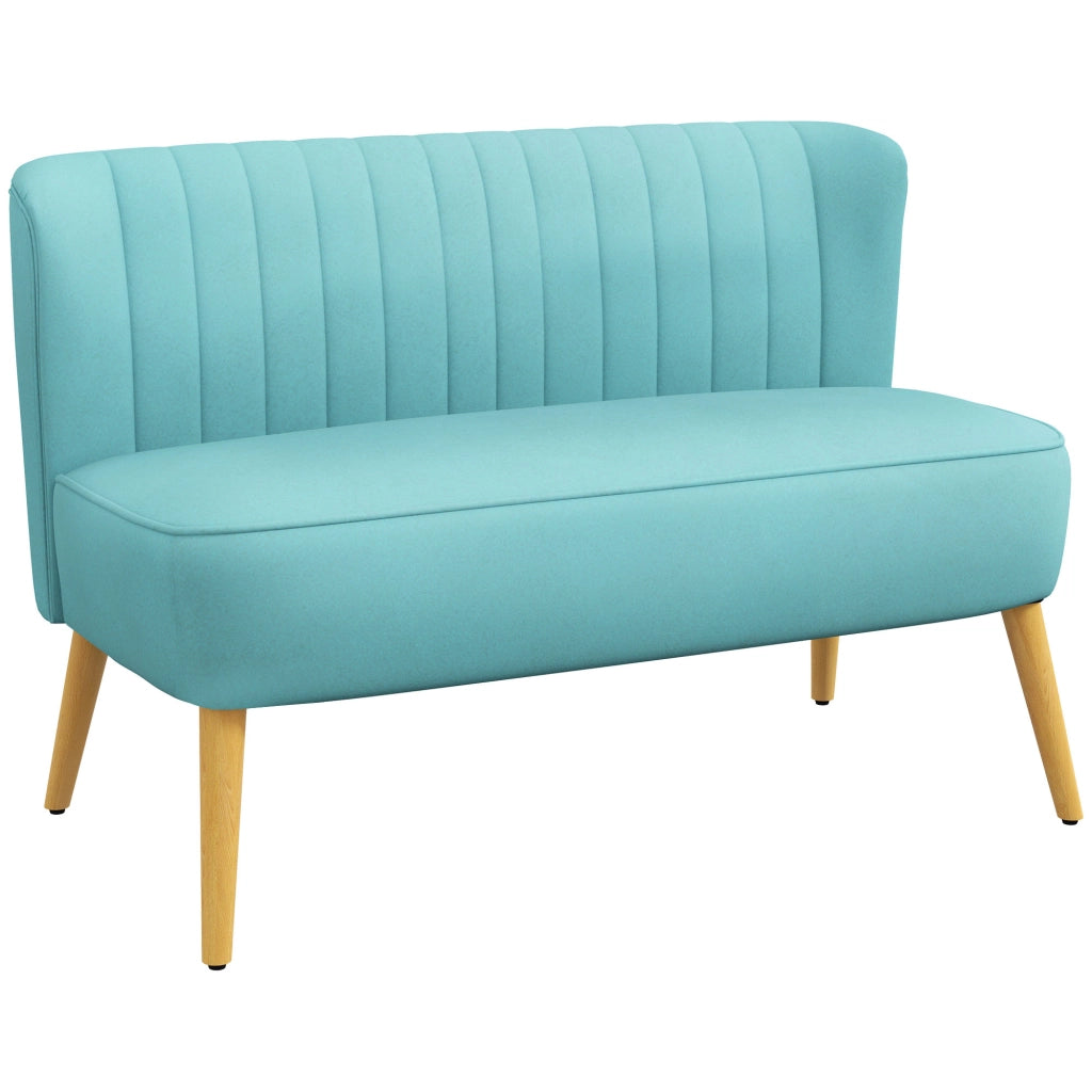 Divano 2 posti retrodesign ¨C zephmum ¨C verde, legno, 117x56,5x77