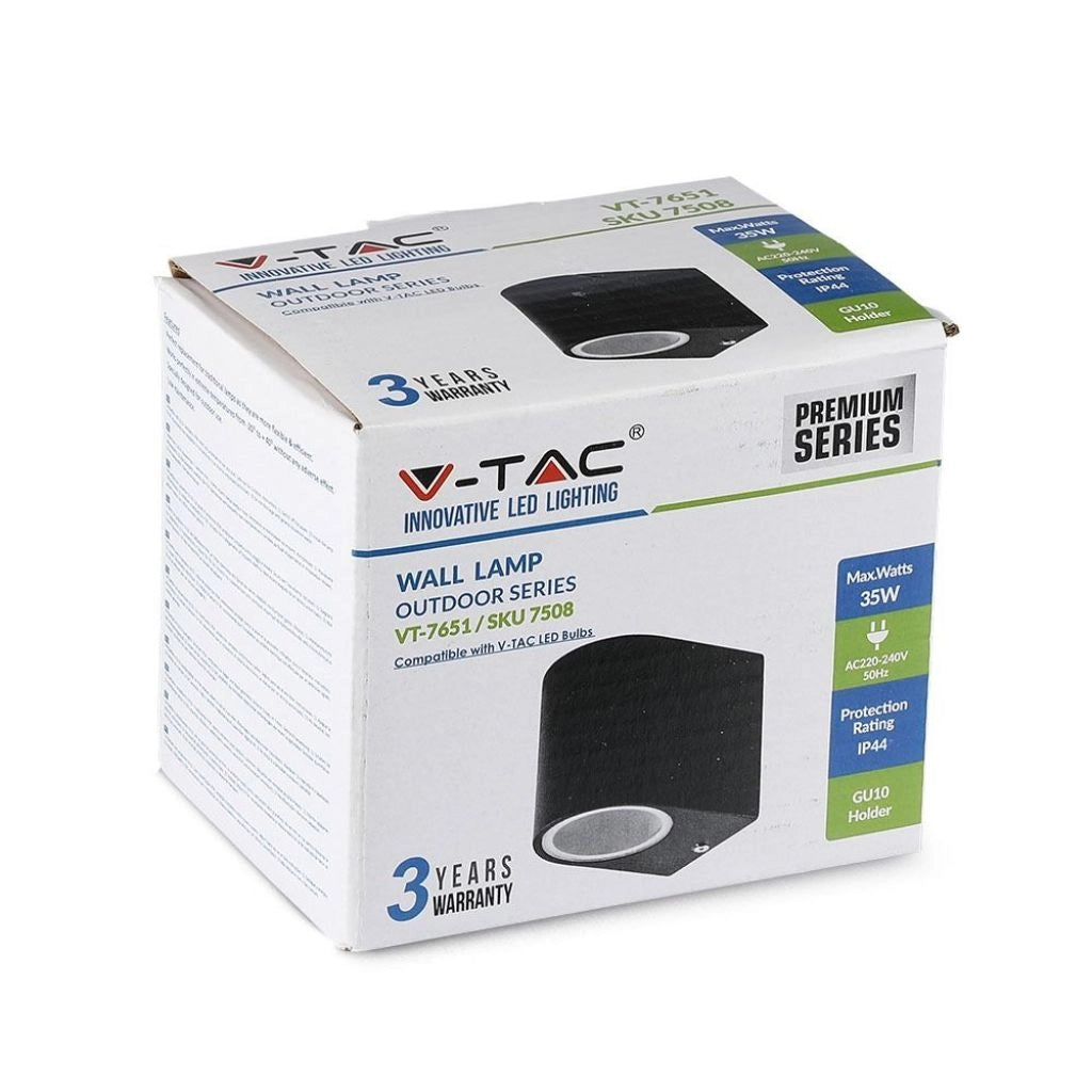 Codice in alluminio GU10 in alluminio GU10 a muro IP44