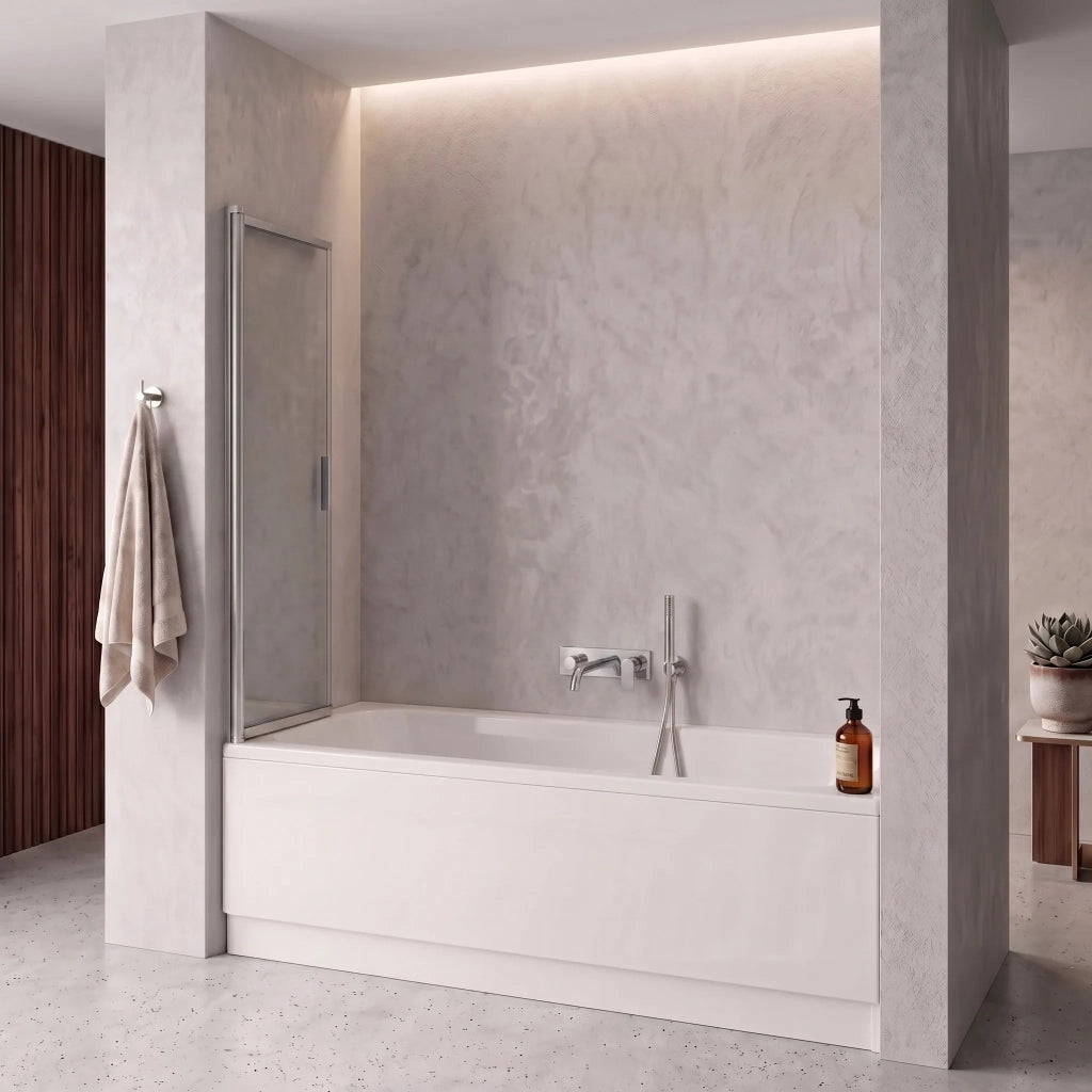 Paravento Vasca Scorrevole Rea Dario Chrome 100