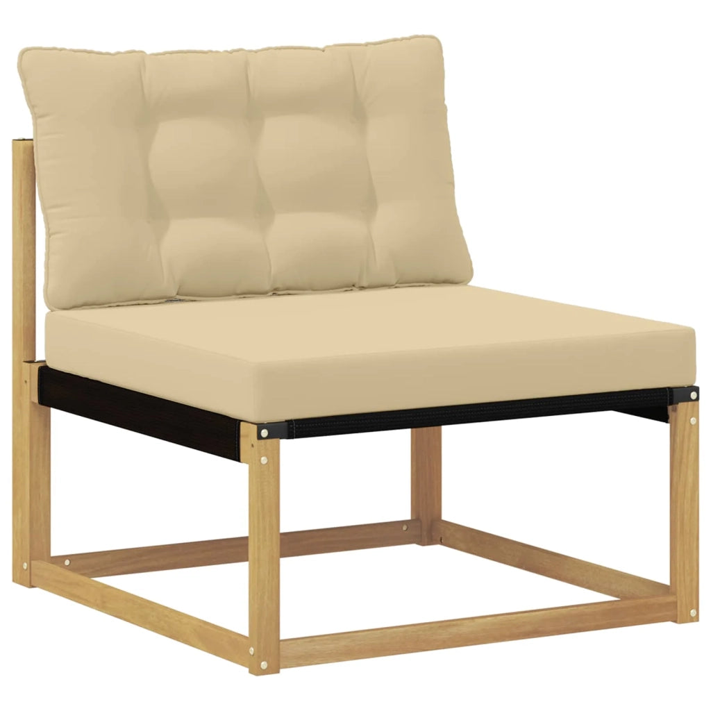 Set di divani da esterno 7 pcs Bianco e Beige 79 x 79 x 37 cm 3388883