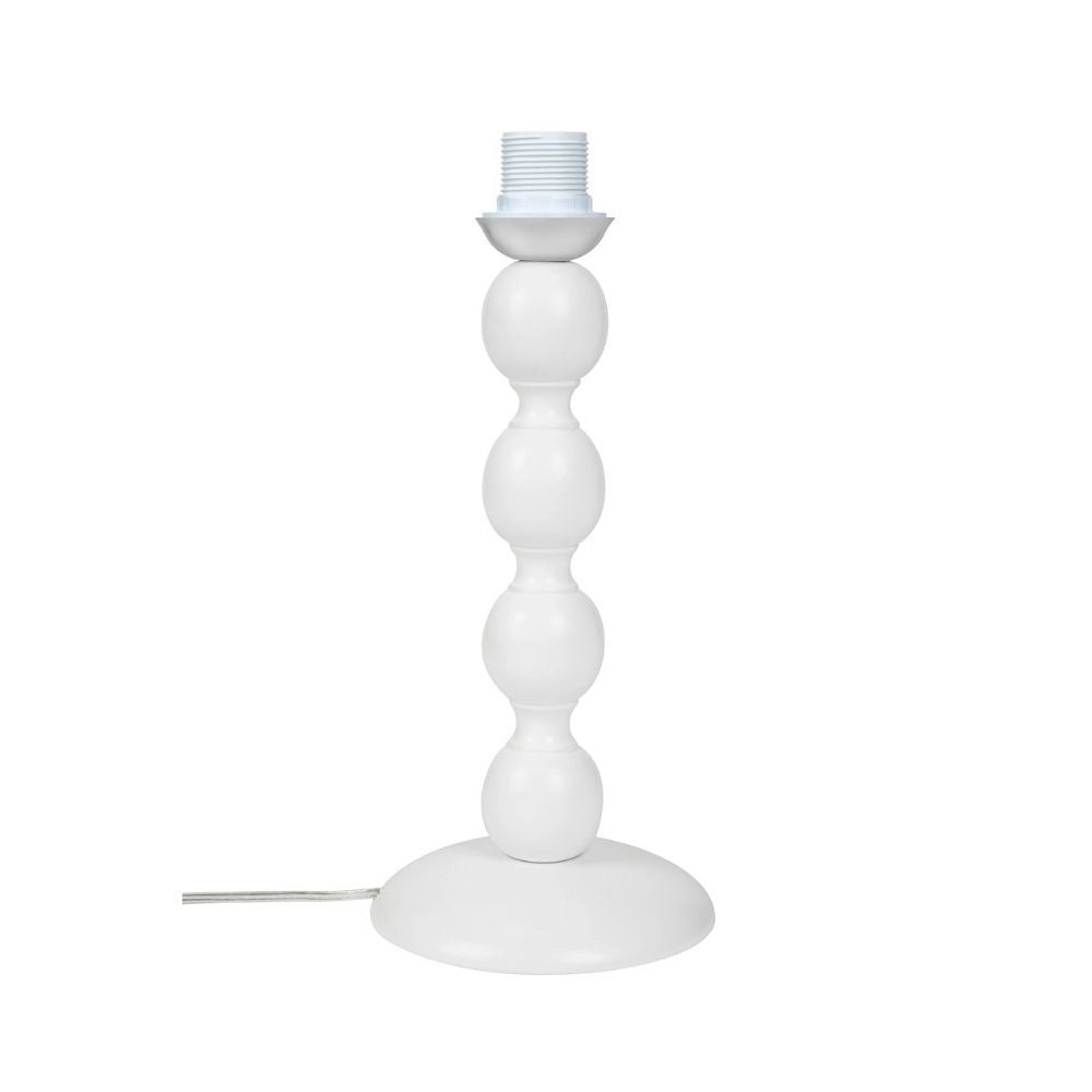 Lampada da tavolo base bianca e paralume colore rosso LAGUNAH372865
