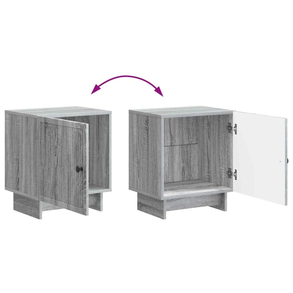 Armadio da Notte Grigio Sonoma 43 x 34,5 x 50 cm 893887