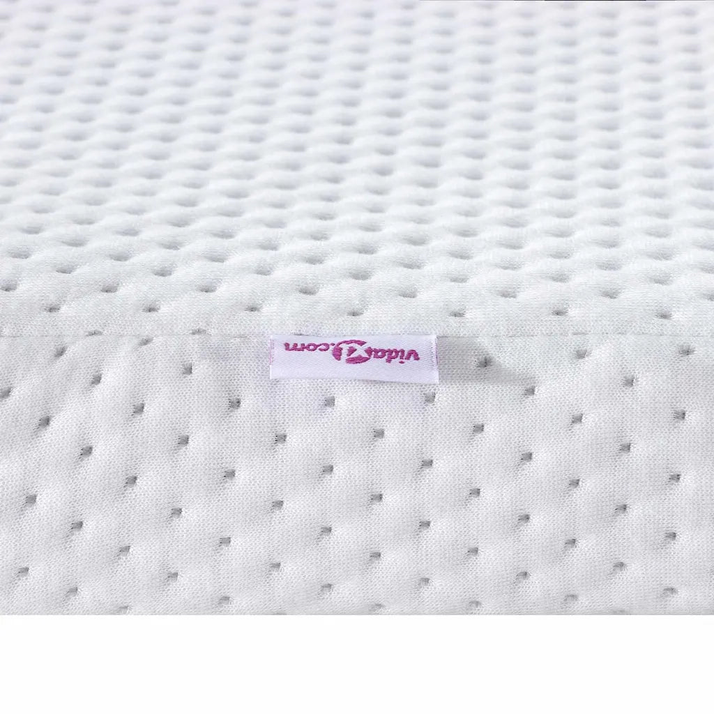 Topper per materasso Bianco 80 x 200 cm Tessuto Jacquard 4106199