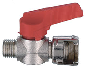 RUBINETTO DI LINEA CON DADO PER COMPRESSORI 1/4M 5.00 pz