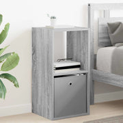 Comodino Grigio Sonoma 35 x 32 x 68,5 cm Legno multistrato 8000638