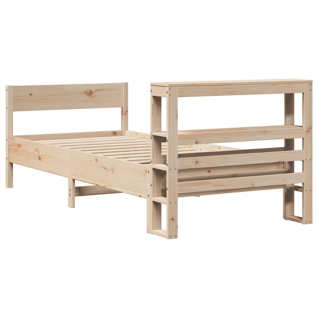 Letto senza Materasso 75x190 cm in Legno Massello Pino 3306210
