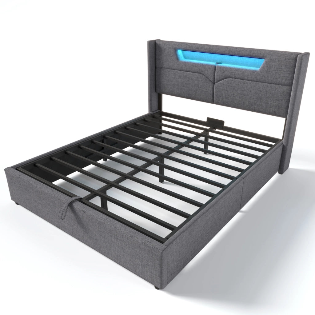 Letto matrimoniale 140x200 con illuminazione LED