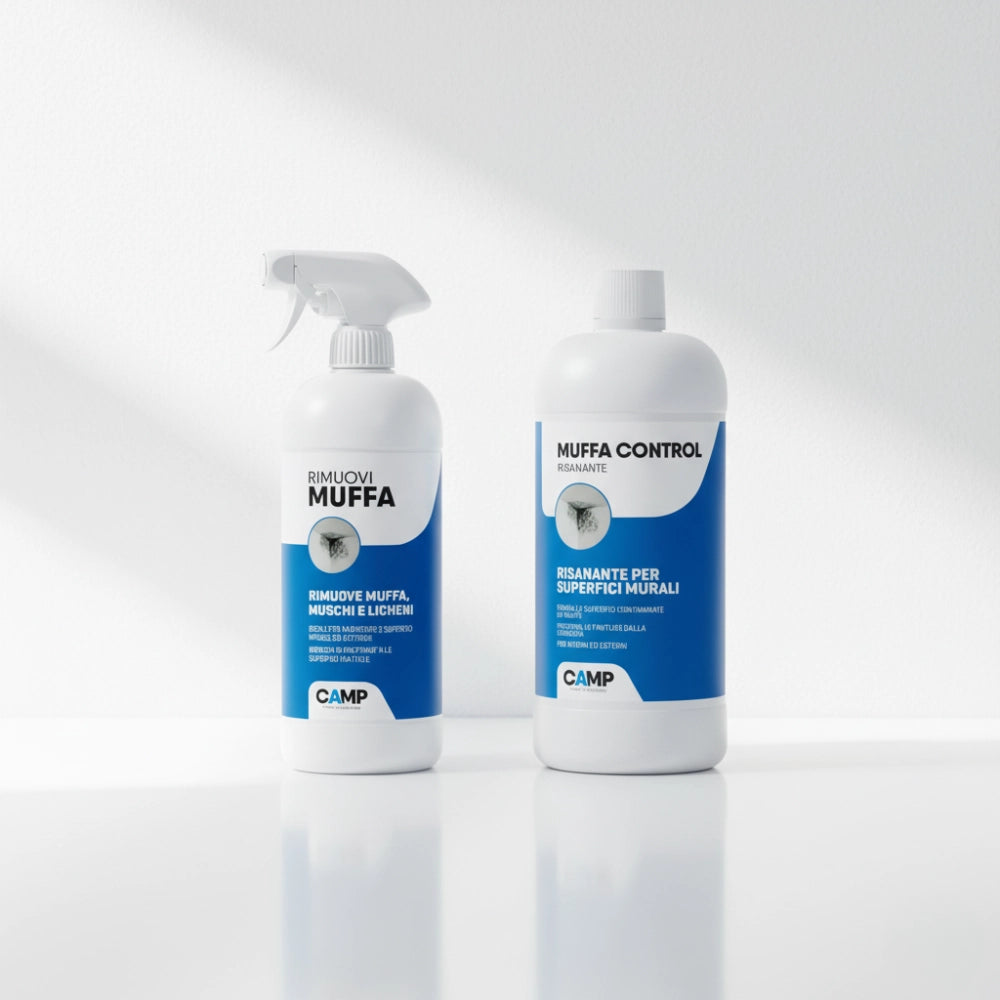 Kit ciclo muffa rimuovi muffa 750ml + muffa control risanante 1 lt