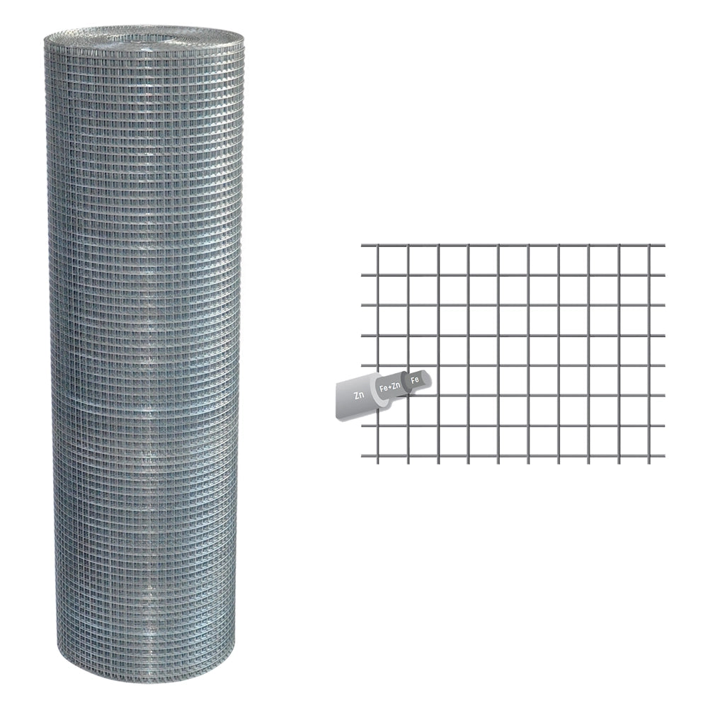 Rete elettrosaldata zincata 50 x 19 mm