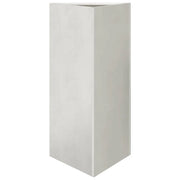 Fioriera rialzata triangolare per piante fiori e patio/giardino 40 x 34,5 x 70 cm acciaio inox argento 02_0038813