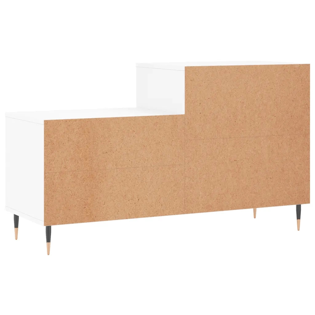 Scarpiera-Scaffale per scarpe Bianco Lucido 102x36x60 cm in Legno Multistrato 927509
