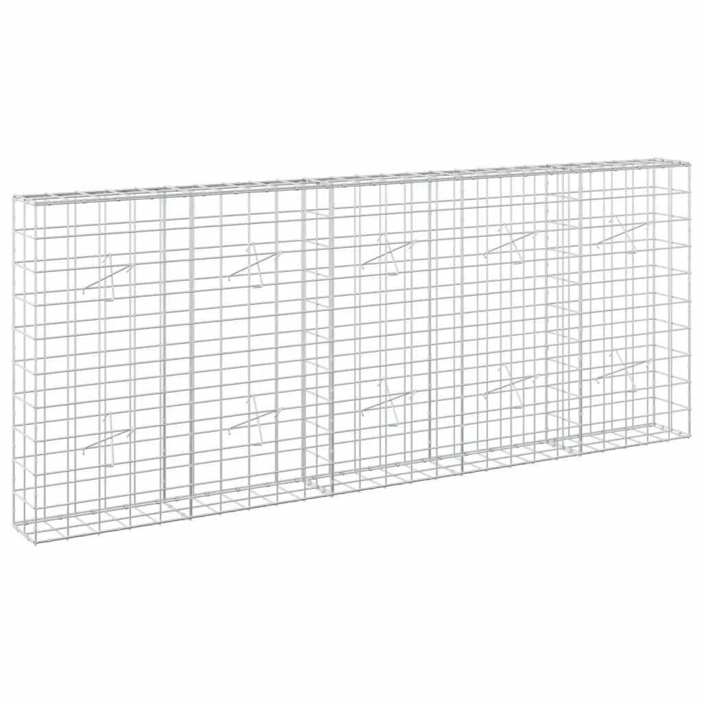 Gabione con Filo da 3,5 mm e Rete da 10x10 cm 250x20x100 cm 3463103