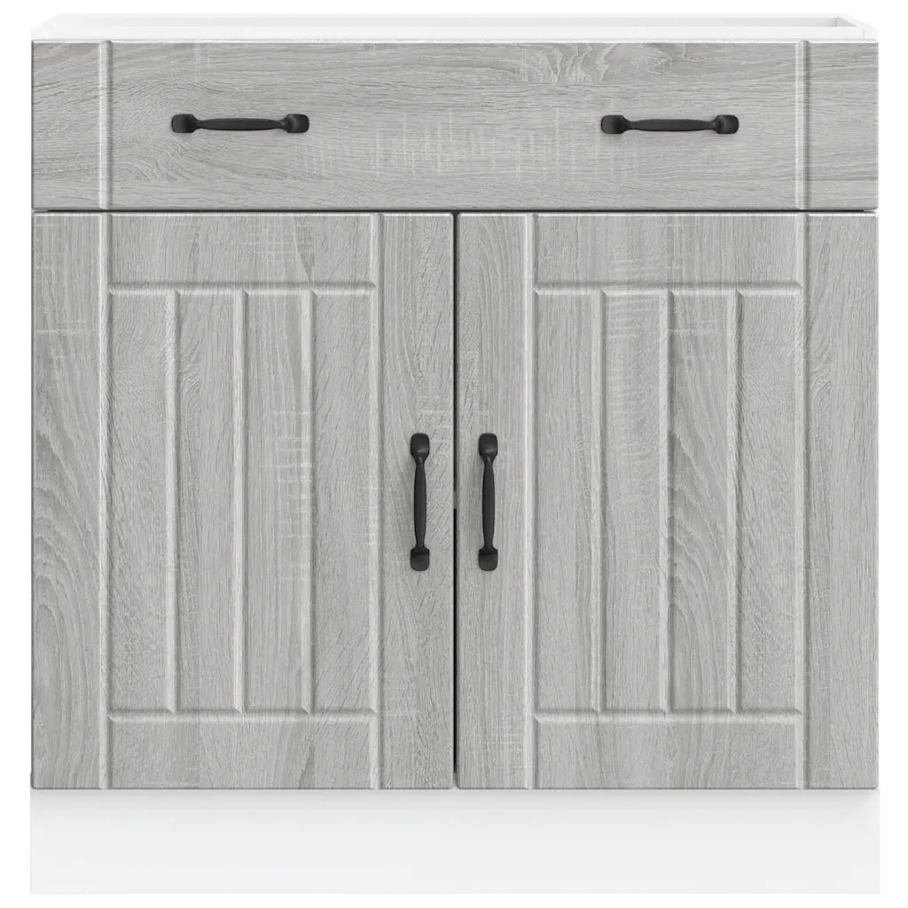 Pensile da cucina | Base da Cucina Lucca Grigio Sonoma in Legno Multistrato
