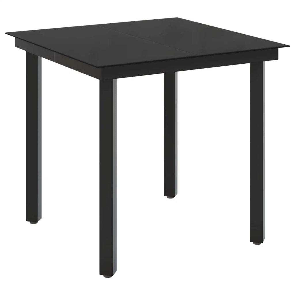 Set da Pranzo per Giardino 5 pz Nero e Turchese 3422477