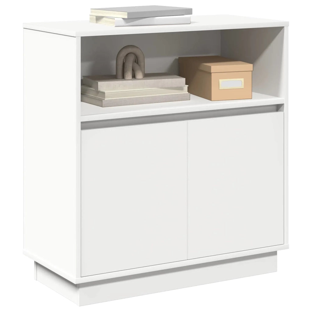 Credenza | Madia LED Bianco 71 x 34,5 x 75 cm Legno multistrato