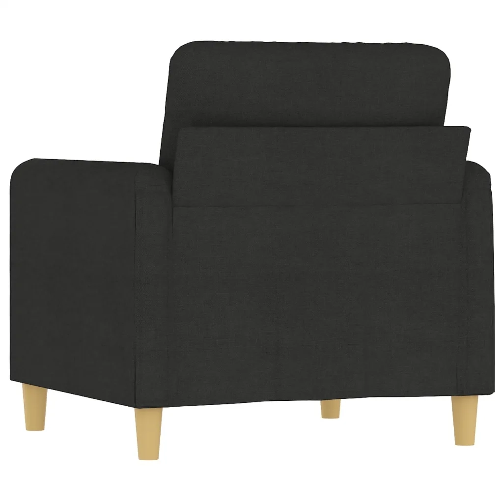 Poltrona | Sedia Relax Nera 60 cm in Tessuto
