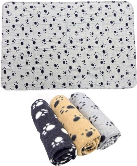 Coperta per animali domestici, trattamento soffice, coperta invernale pesante, coperta a pelo di lana, letto per gatti accogliente 3 pezzi, 100 x 70 cm