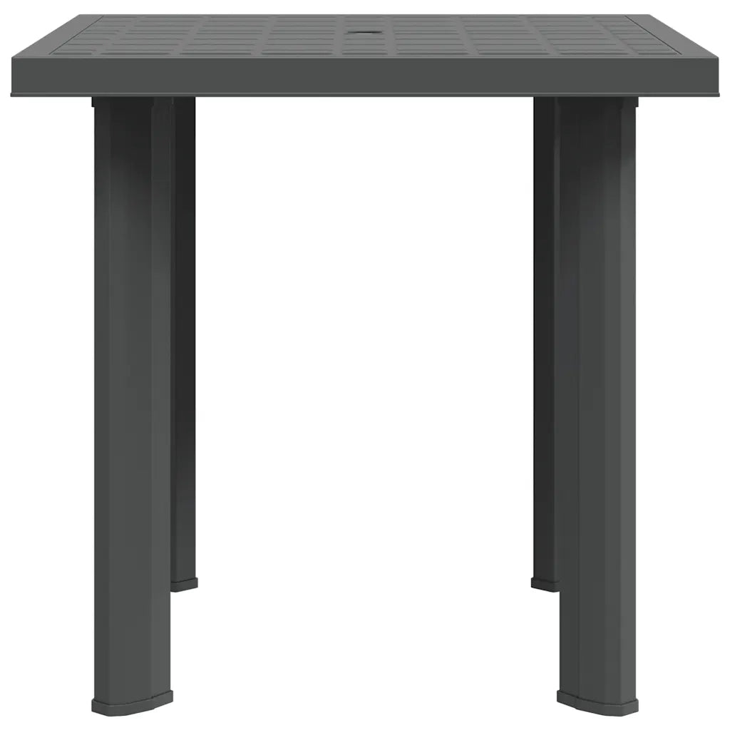 Tavolo da Giardino | Tavolino da esterno Antracite 80x75x72 cm in Plastica