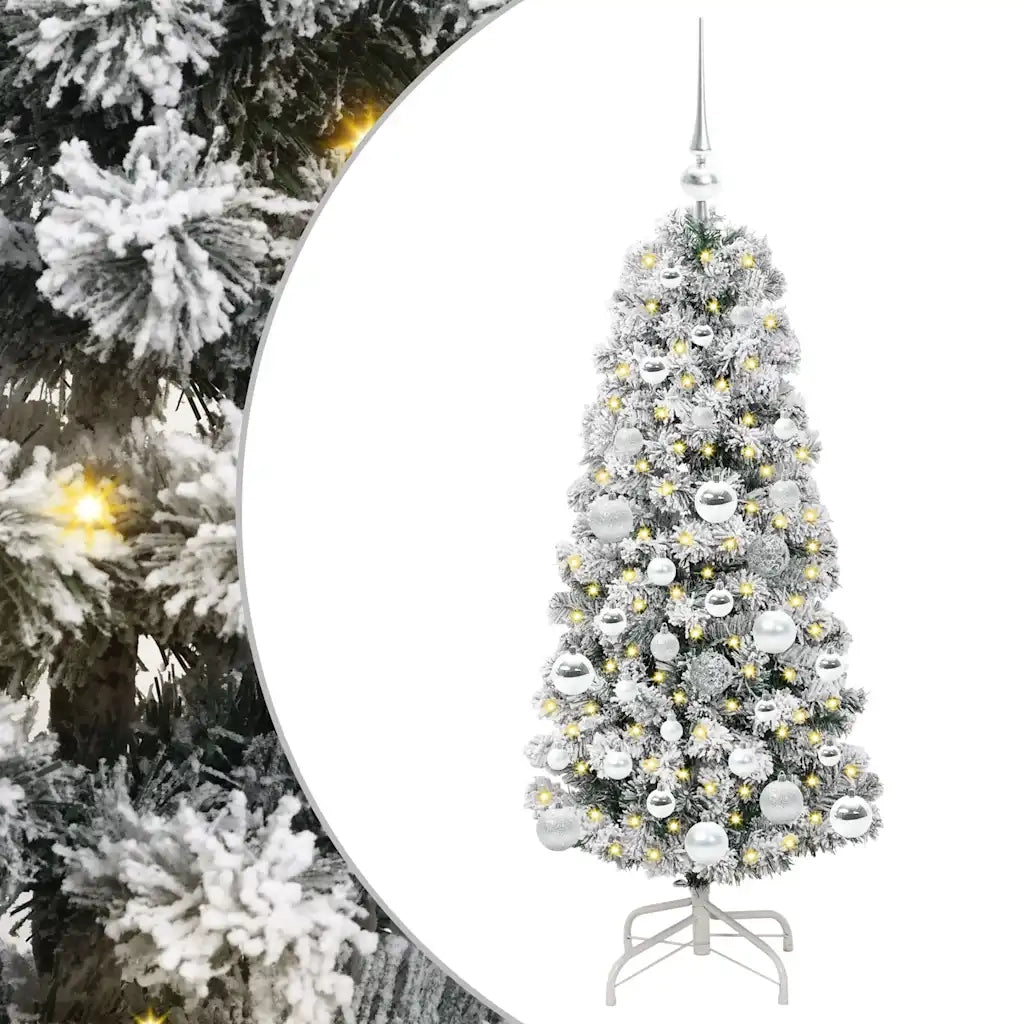 Albero di Natale Artificiale-Albero Natalizio con Rami Pieghevoli 120 cm 467279