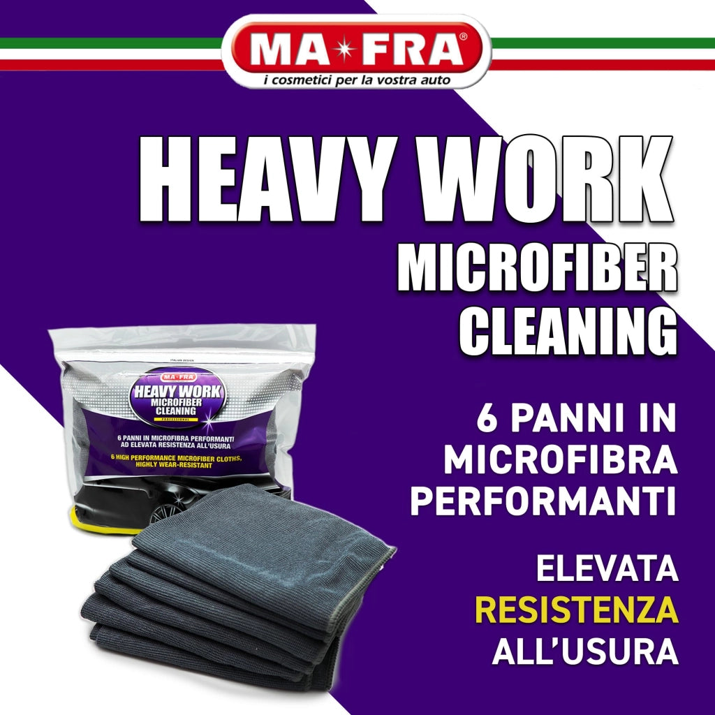 Panno Heavy Work Microfibra Autovetture Cf 6 60 x 40 cm