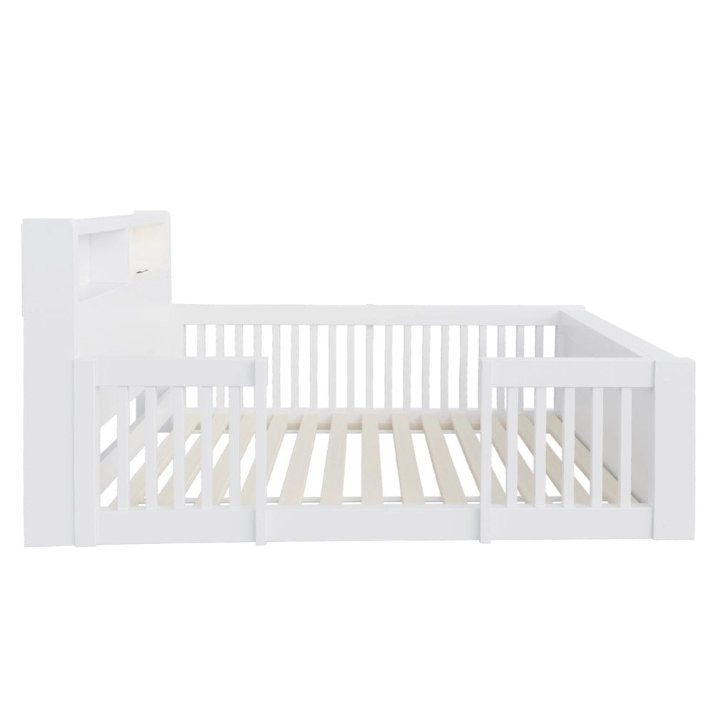 Letto singolo ¨C Minimal ¨C bianco in legno 90x190cm
