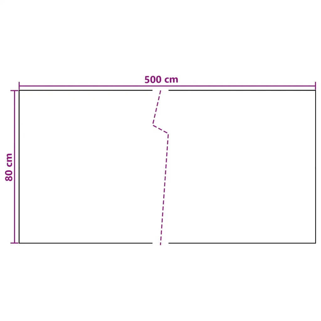 Schermo da balcone Grigio Scuro 500 x 80 cm polyrattan 42032618