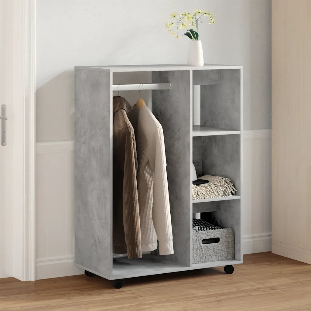 Armadio Grigio Cemento 80x40x110 cm in Legno Multistrato CFW8170327