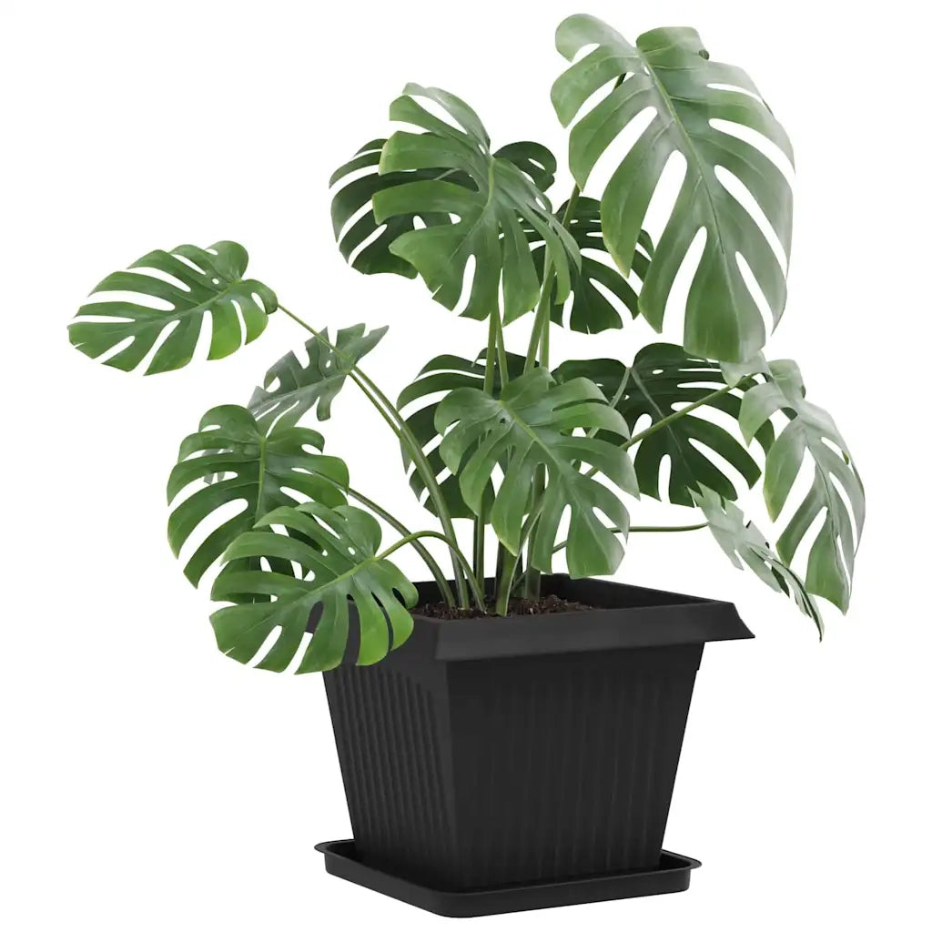 Vasi per Piante 24 pcs Nero 43 x 43 x 33,5 cm Plastica 3403317
