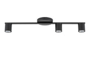 Plafoniera moderna nera 3 spot GU10 25W Sigma Sky IP20
