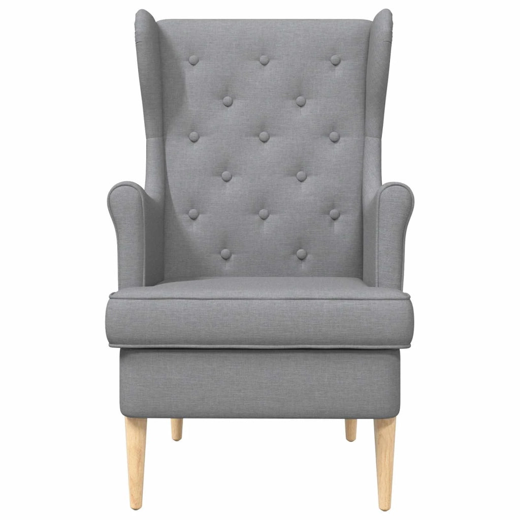 Poltrona Grigio Chiaro Tessuto 42029918