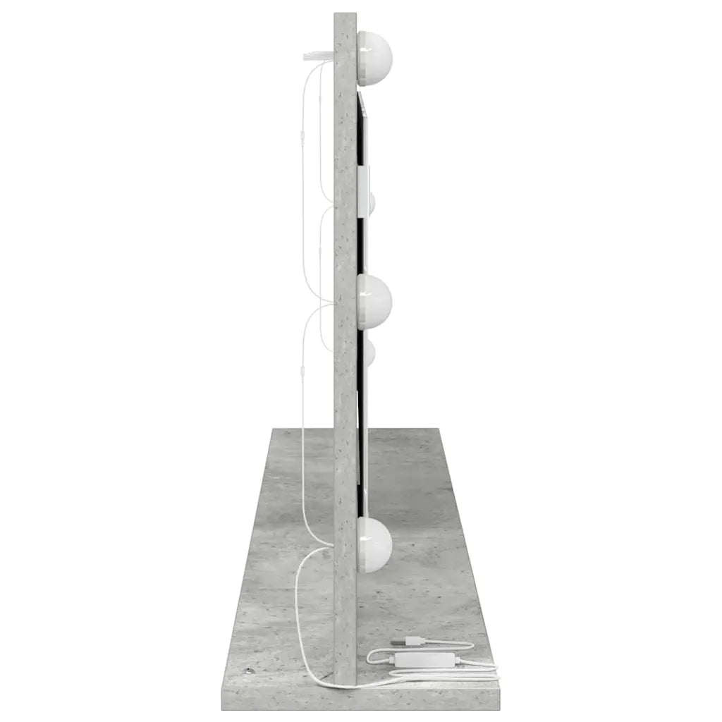 Specchio da Vanit¨¤-Specchio da Trucco Grigio cemento 100 x 45 x 18 cm