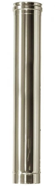 Canna fumaria parete doppia coibentata inox   dn 130/180 l 1 mt