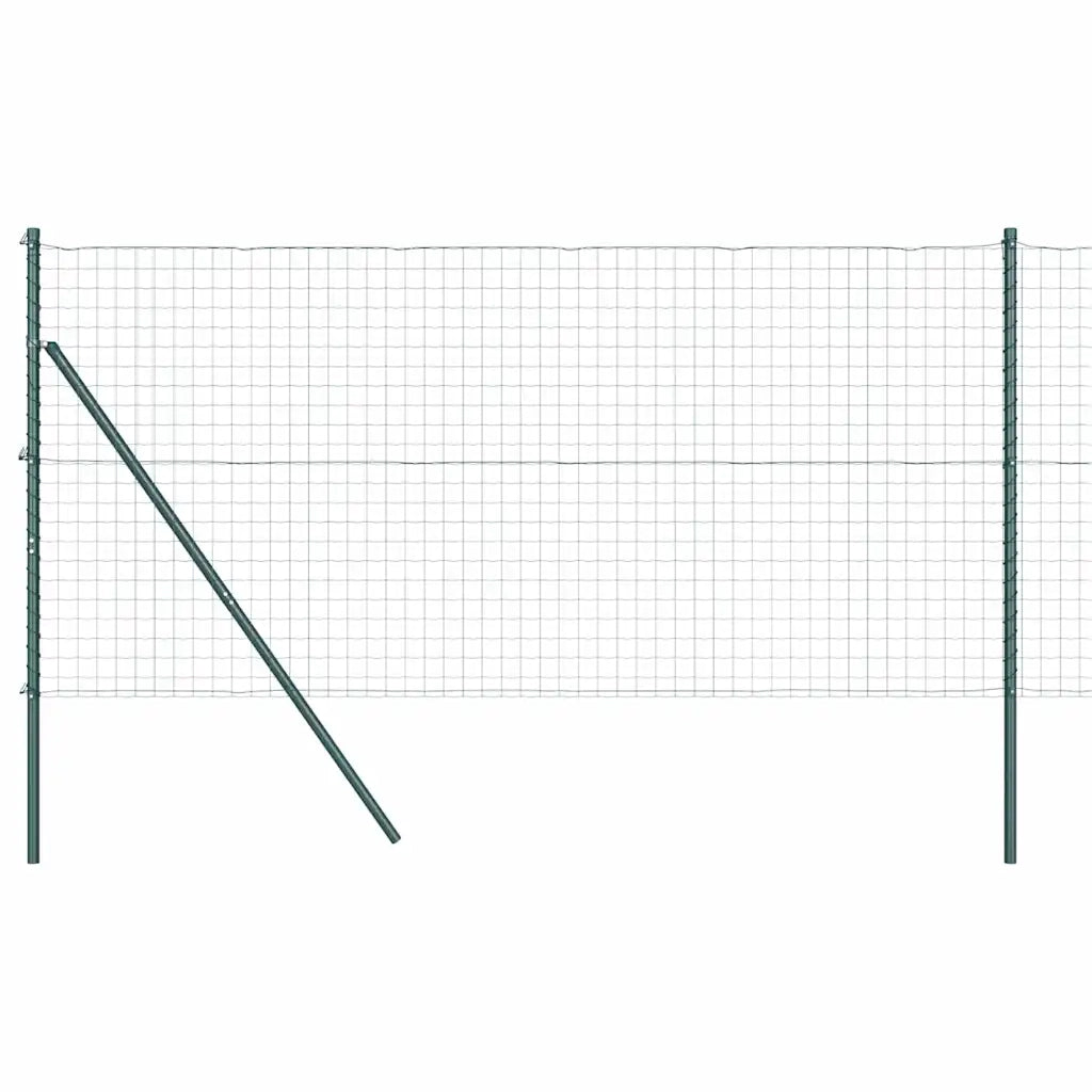 Recinzione con Posto Verde 1 x 25 m Acciaio e PVC