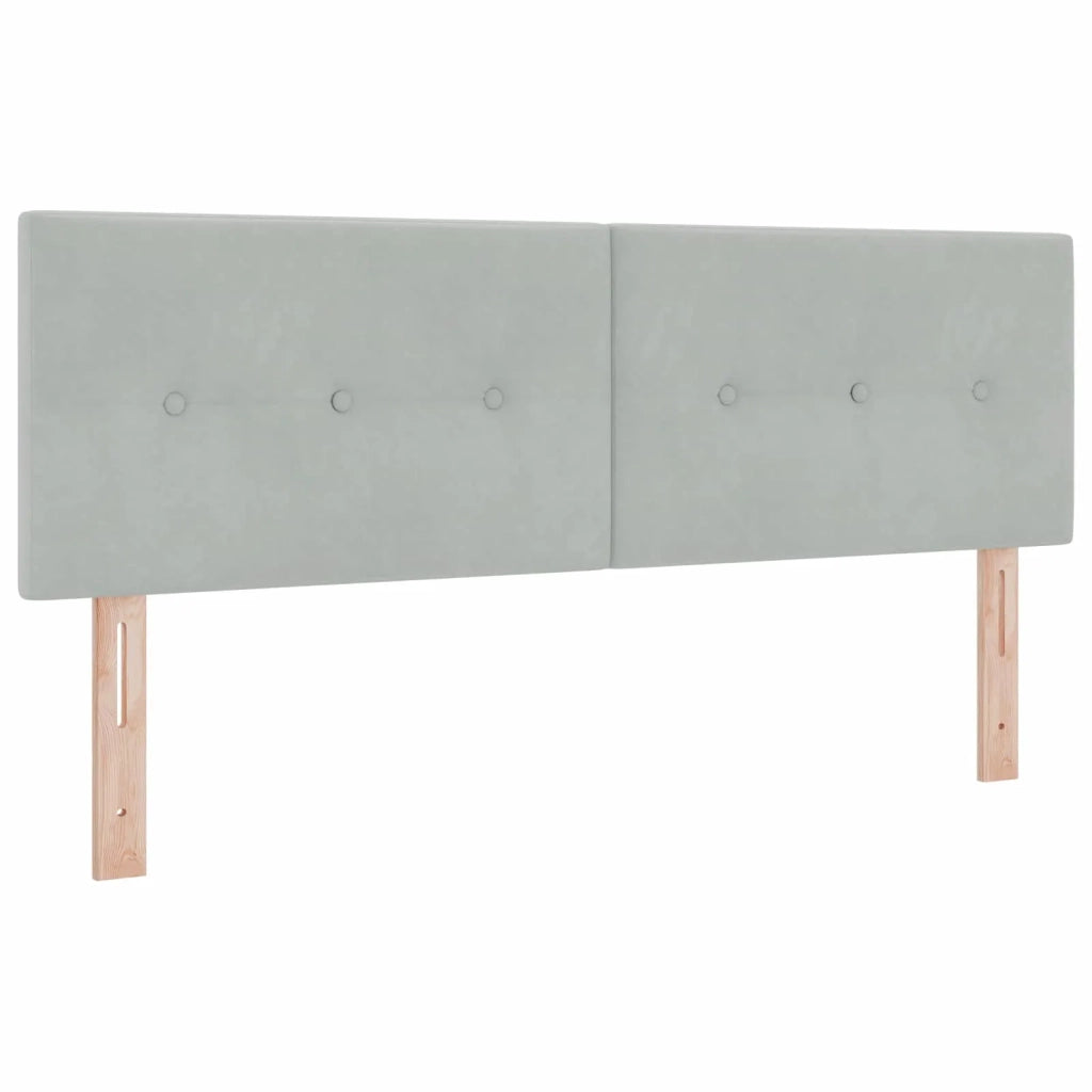Letto con Box Spring, Materasso e LED Grigio Chiaro Velluto 3452210