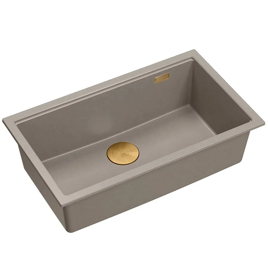 Lavello In Granito Logan 110 Beige Tappo oro