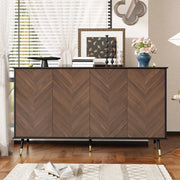 Credenza moderna con 4 ante e ripiani regolabili