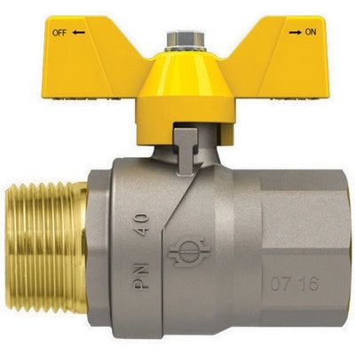 VALVOLA A SFERA GAS CON FARFALLA FUTURGAS MF- 3/4  DN 20- FIV- pezzi 1