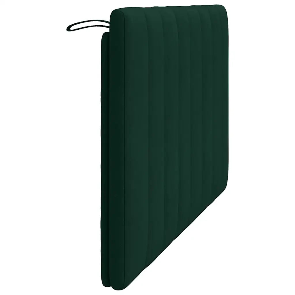 Cuscino Testiera Hanko Verde Scuro 120 cm in Velluto 374664