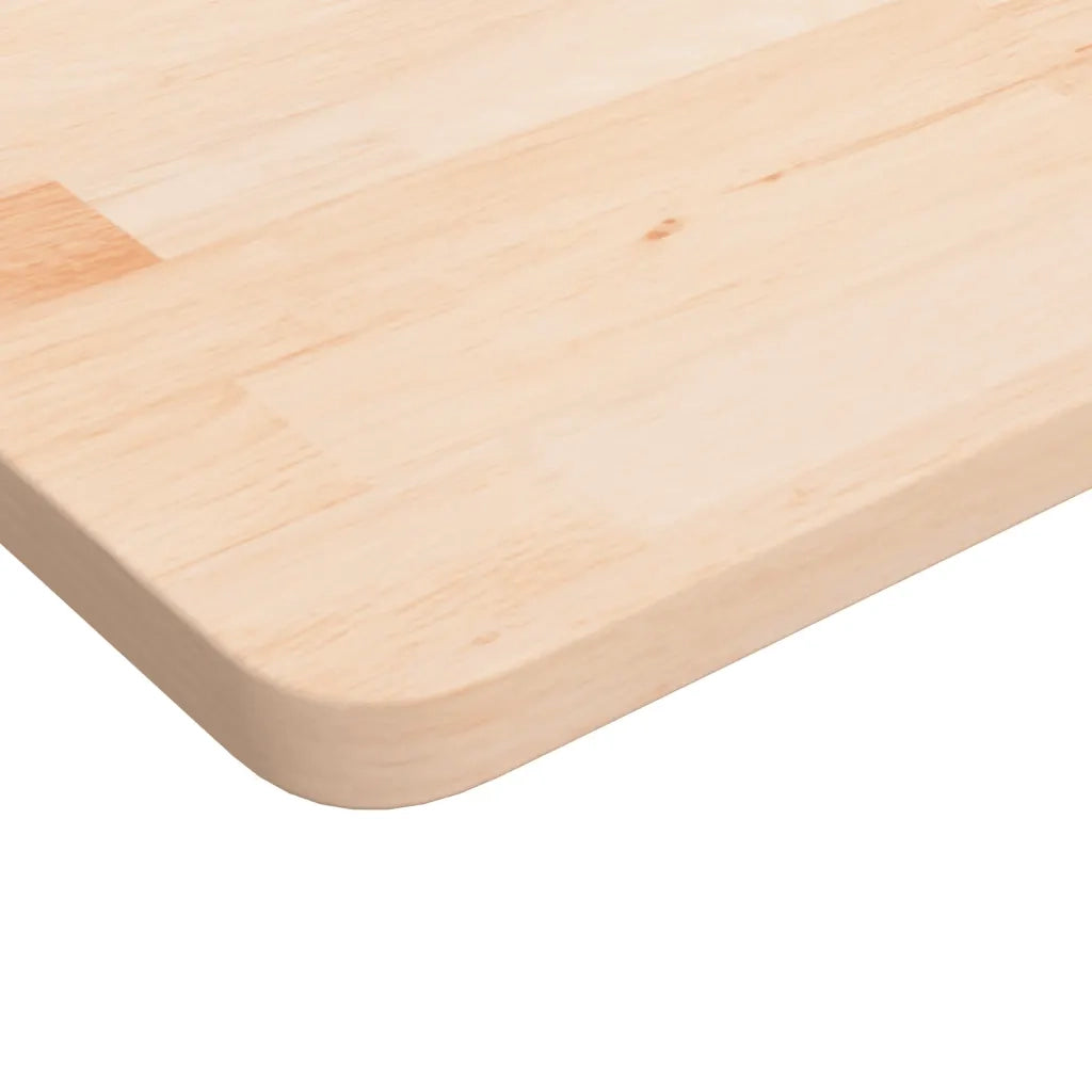 Piano Tavolo Quadrato 70x70x2,5 cm Massello Rovere Non Trattato 342931