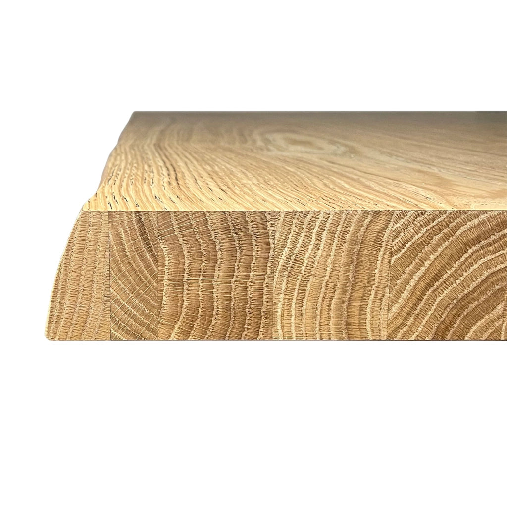 Tavolo fisso 90x200 cm Svalen scortecciato rovere gambe antracite