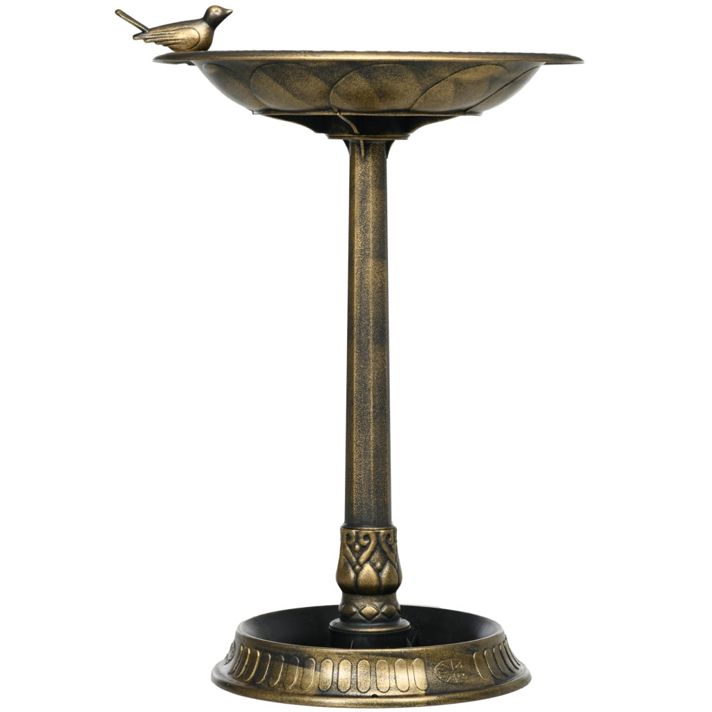 Abbeveratoio per uccelli 2 in 1 ¨C Xylo ¨C Polipropilene bronze antico ? 50 x 72H cm