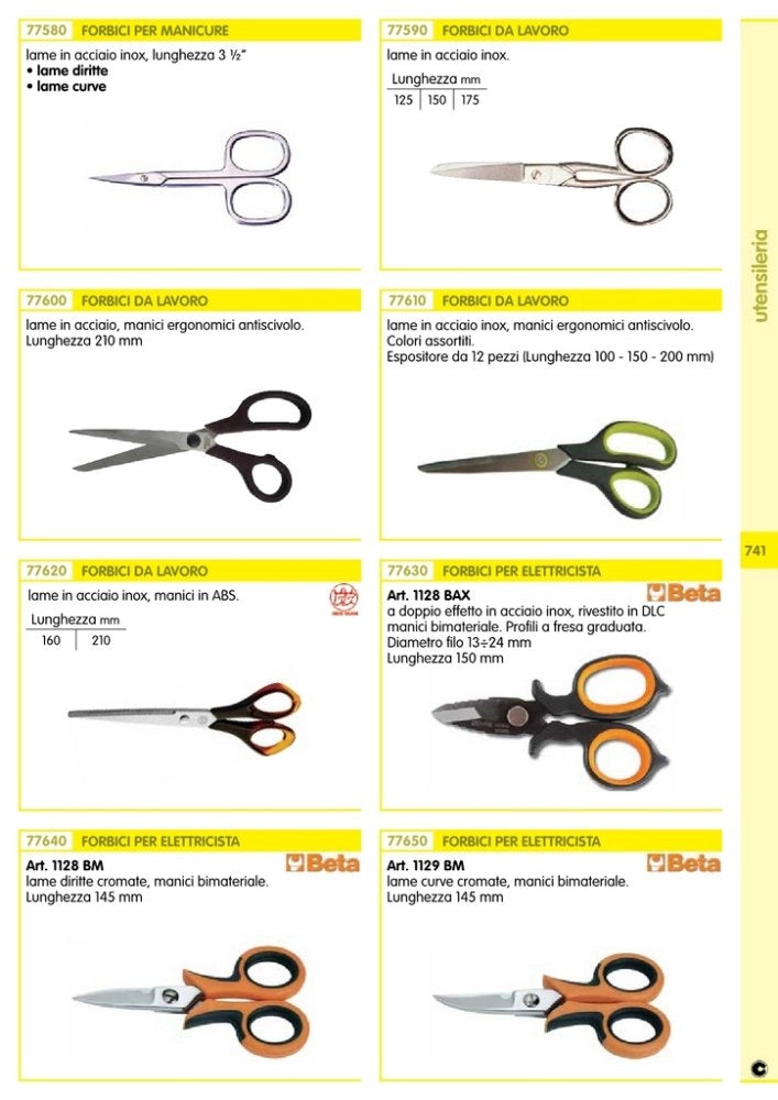 12pz forbici manicure diritte 3 1/2 cod:ferx.24600