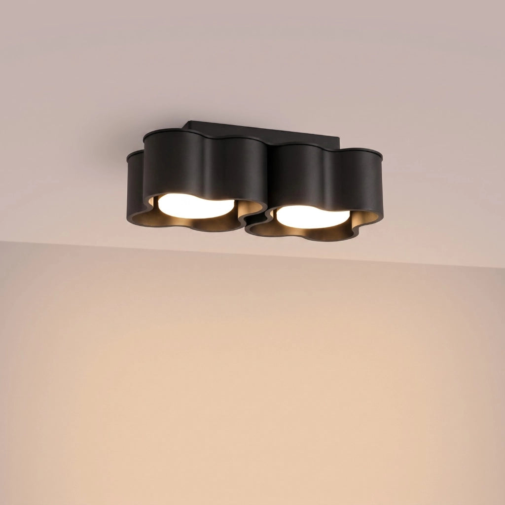 Plafoniera OVIO 2 nera Gx53